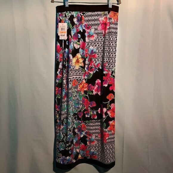 Women’s Floral Boho Maxi Skirt – Colorful Print, High Waist, Flowy A-Line Skirt - Picture 5 of 5